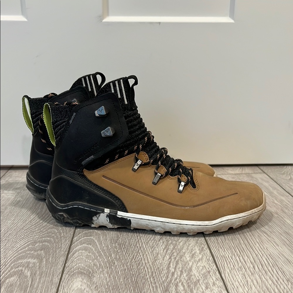 Vivo Barefoot Black and Tan Hiking Boots